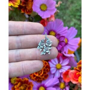 Sterling Silver Dogwood Flower Charm